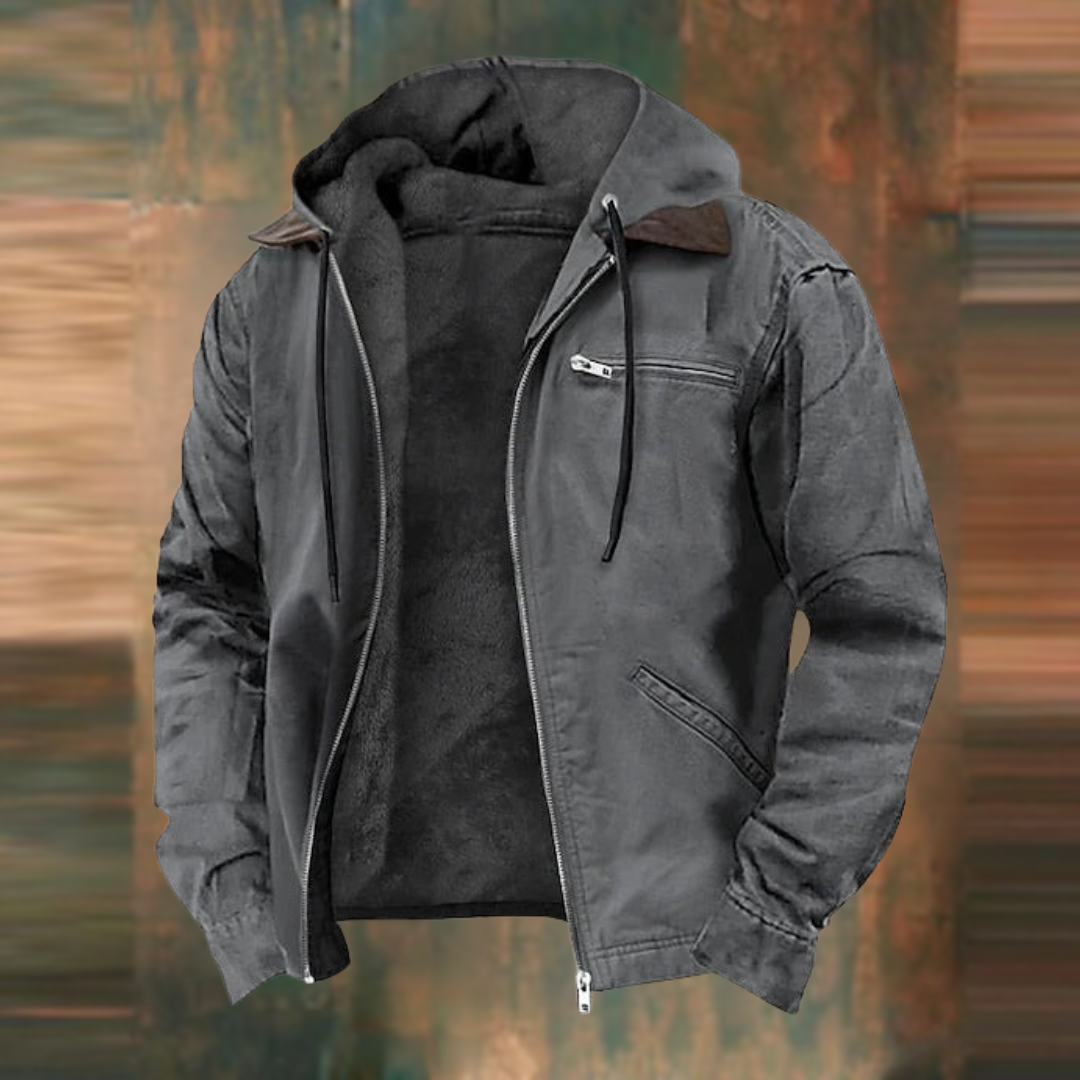 Aurelle Brandon rugged hooded sweatshirt for men