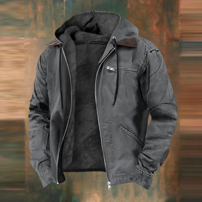 Aurelle Brandon rugged hooded sweatshirt for men