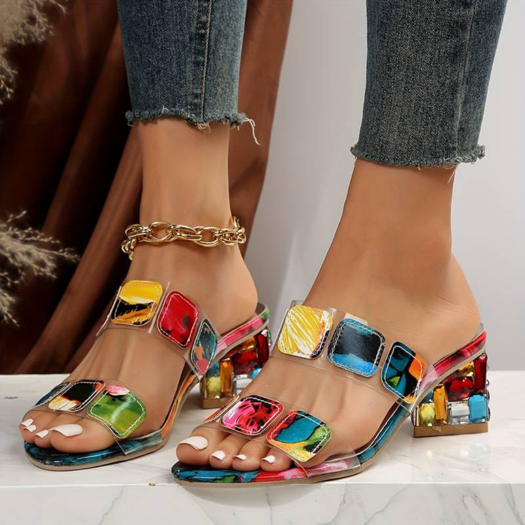 Maya colourblock sandals for women -4