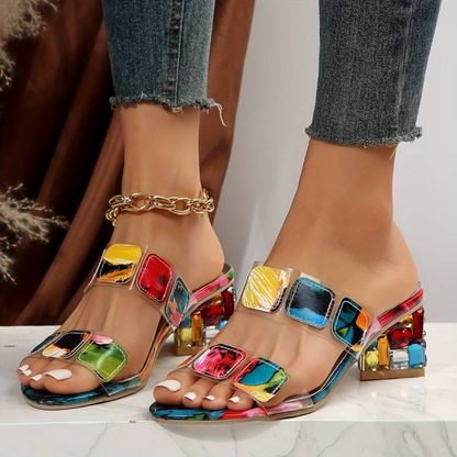 Maya colourblock sandals for women -4