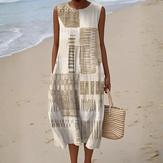 Abstract summer dress for women | Helora