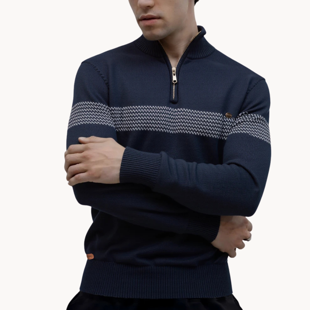 Classic heritage stripe everyday jumper for men | Durham -9