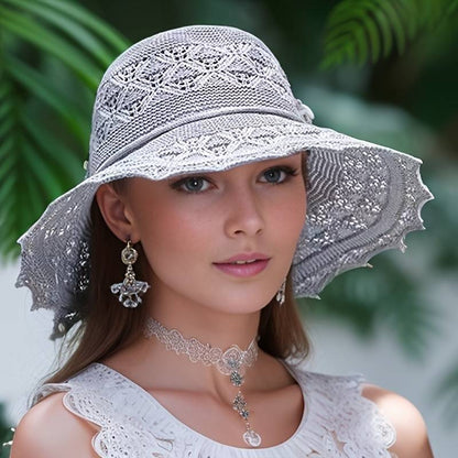 Fashionable wide-brimmed hat for women | Lyla -1