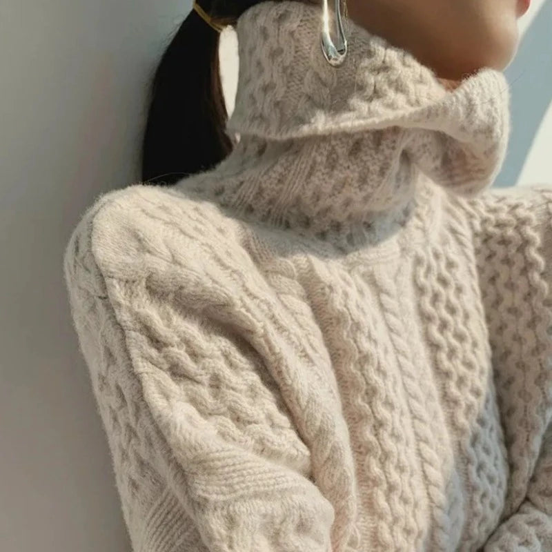 Turtleneck cashmere jumper for women | Camille -1