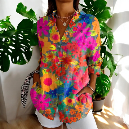 Stylish floral everyday blouse for women | Irene -10