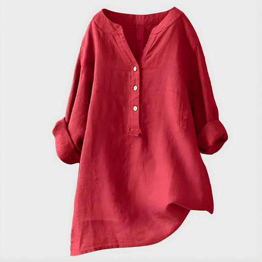 Elegant V-neck blouse for women | Virelle