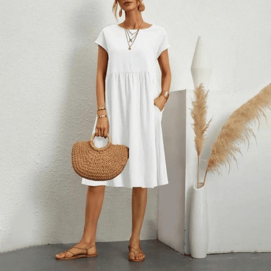Savana elegant shape tummy-covering dress for women -1