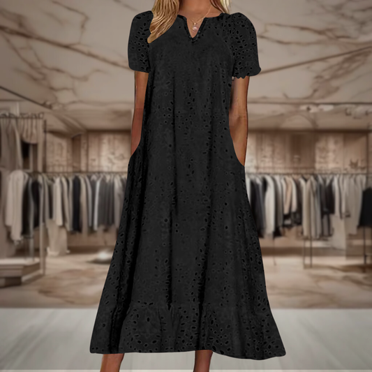 Elegant flattering dress midi for women -1