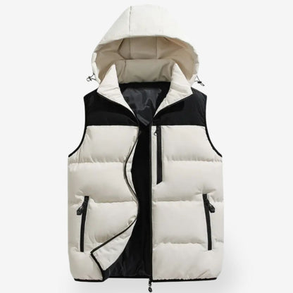 Warm hooded everyday bodywarmer gilet for men -2