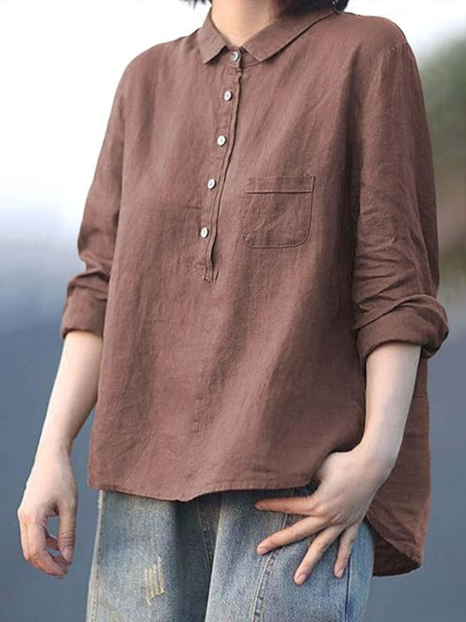 French vintage everyday blouse for women | Alice -11