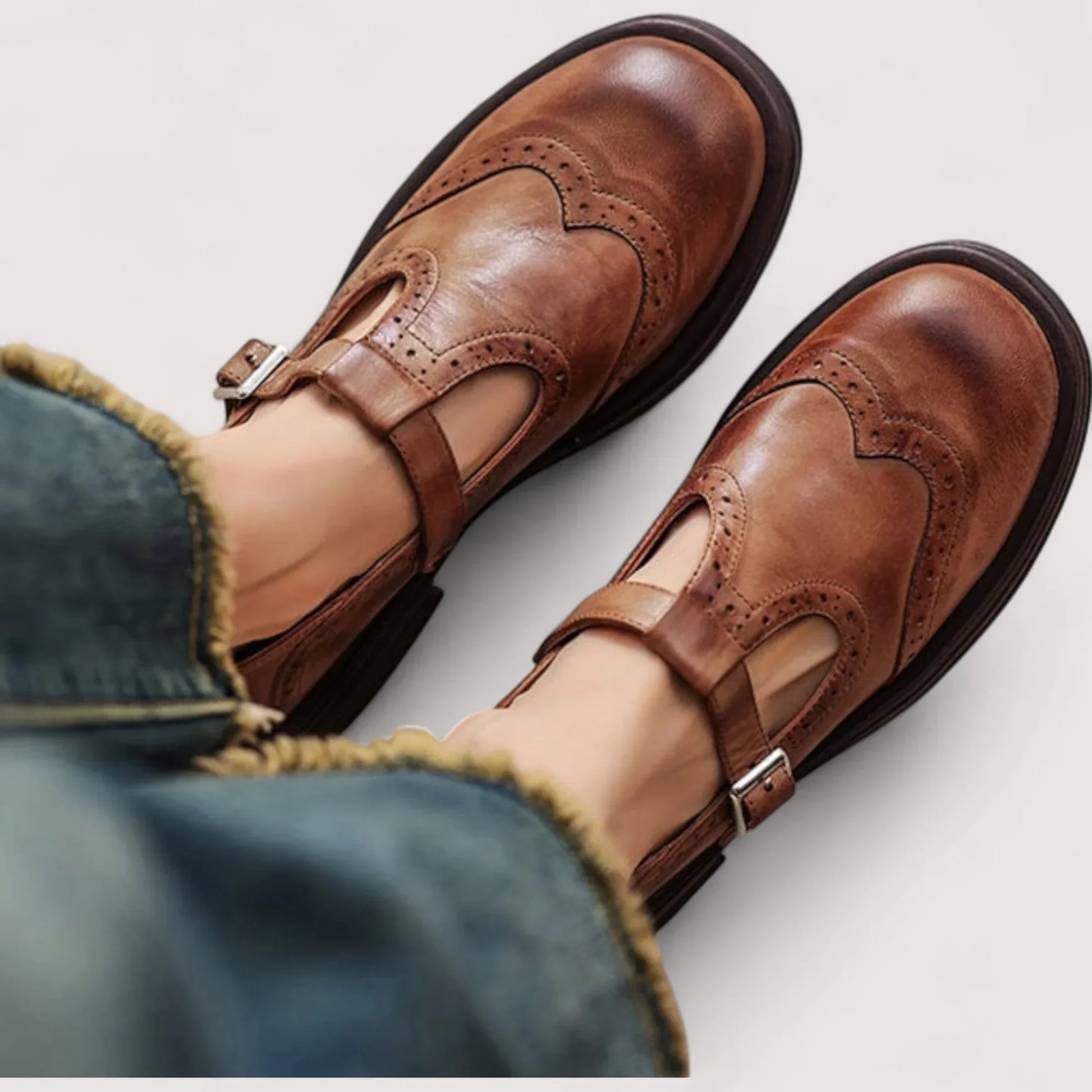 Classic comfort mary jane shoes for women | Adjustable Strap -1