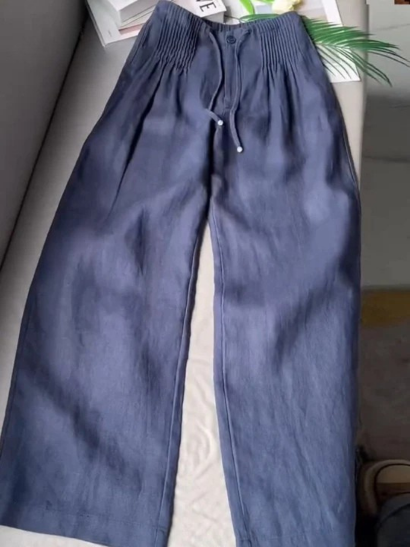 Relaxed wide-leg trousers for women | Alina -4