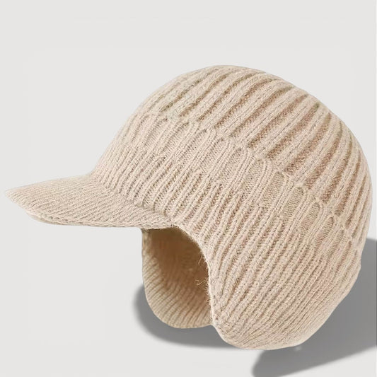 Cosy knitted ear-flap winter hat for women | Antonia -1