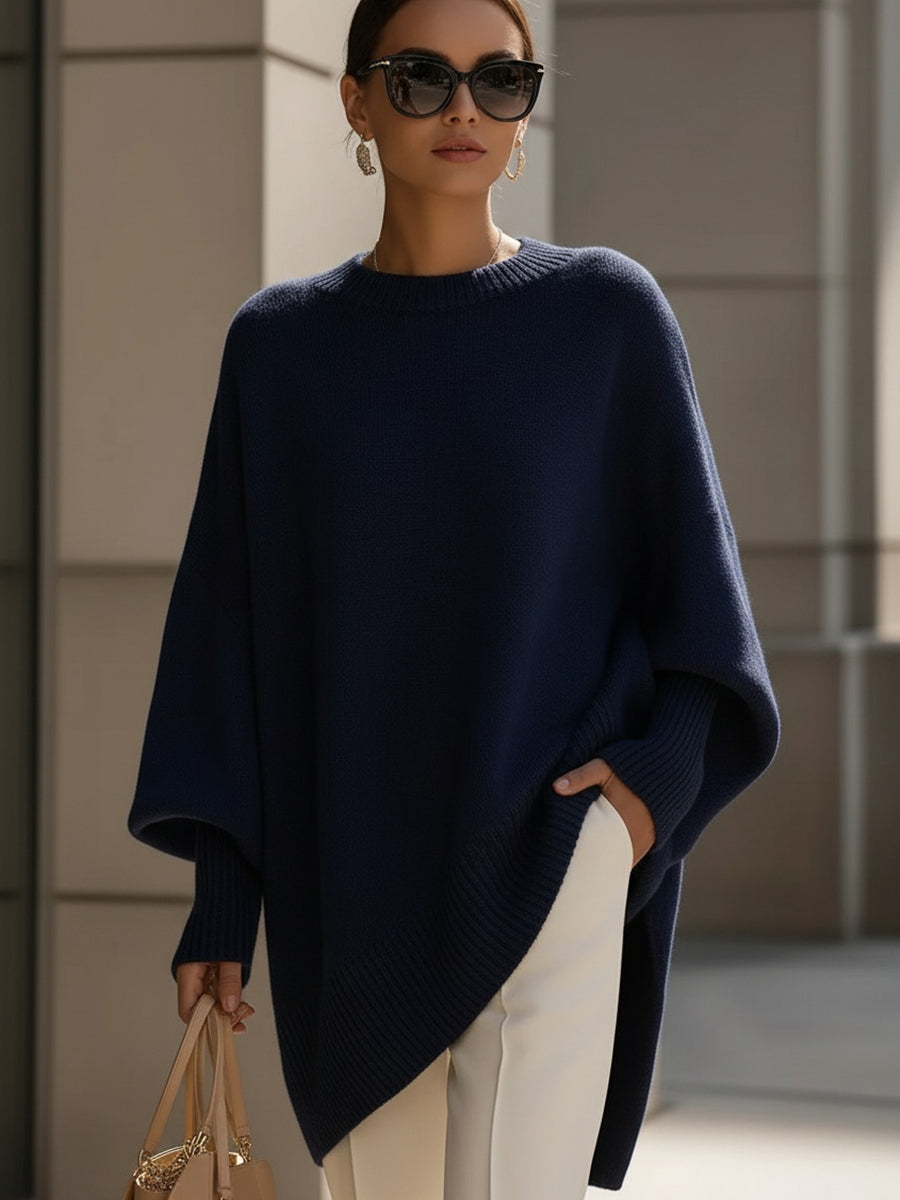 Effortless oversized everyday poncho coat for women | Mandy -7