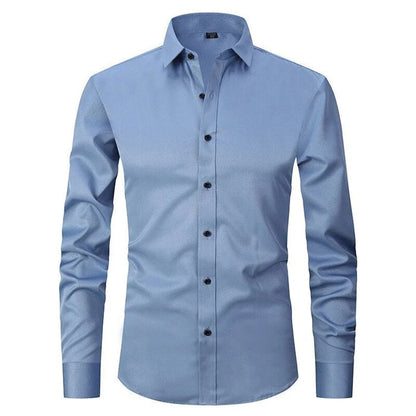 Aurelle Liam premium stretch button-up shirt for men