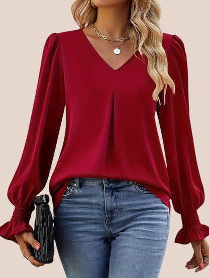 Shirt elegant long blouse for women | Lia -8