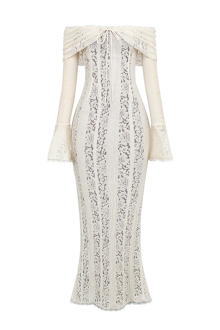 Lace maxi dress for women | Juliette -11