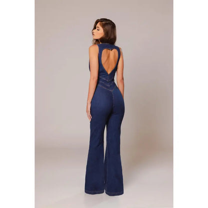 Glamorous flared Hollywood-style jumpsuit for women | Dallas -2