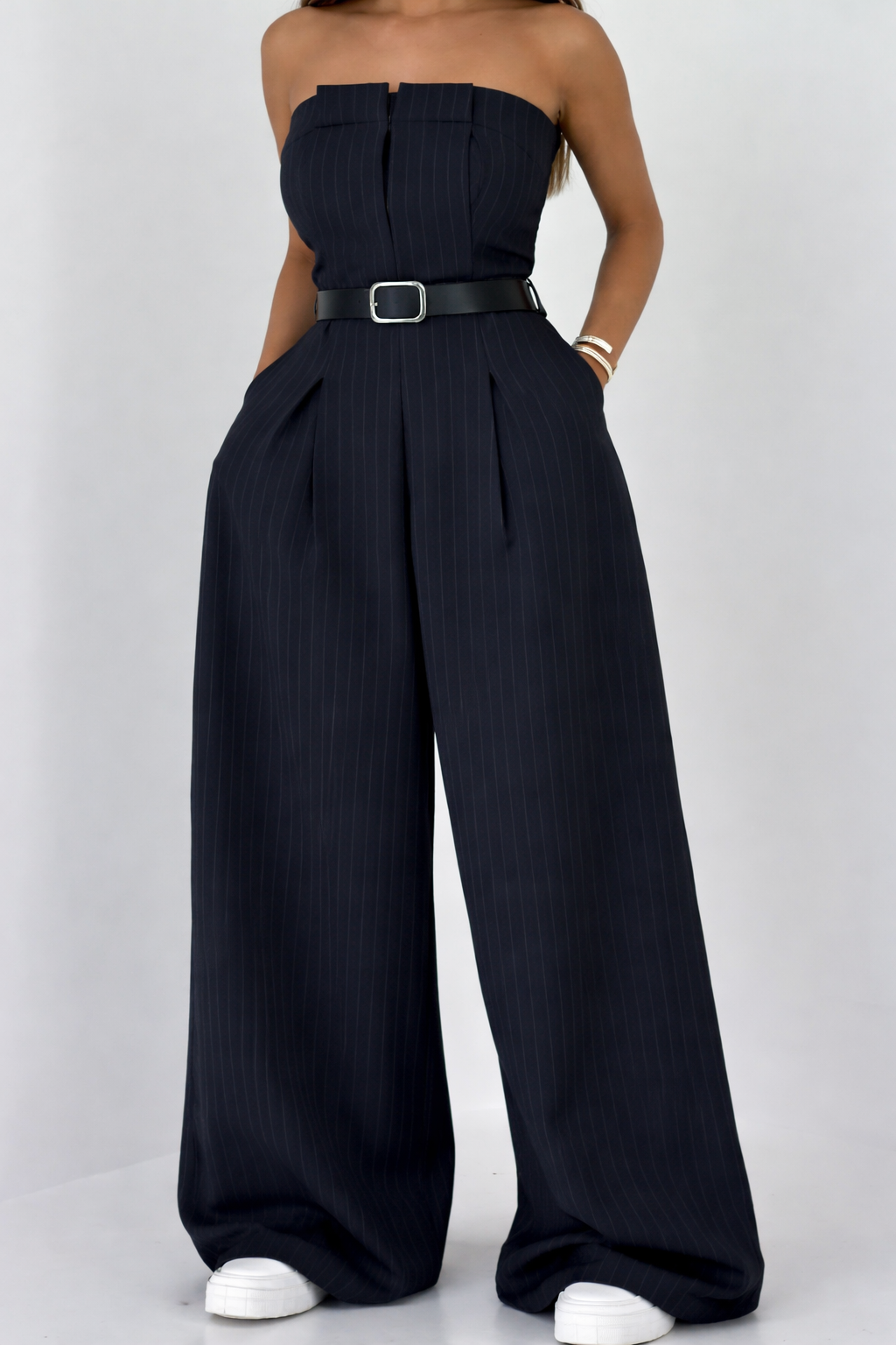 Chic bustier jumpsuit jacket for women | Selene -2