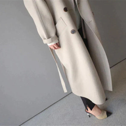 Long tailored winter coat for women | Seraphine -6