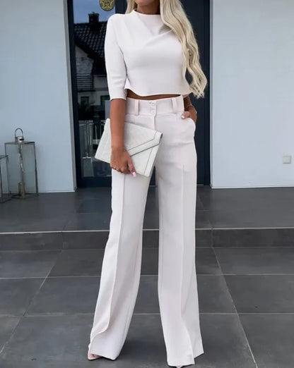 Autumn fashion versatile matching set for women | Adeline -5