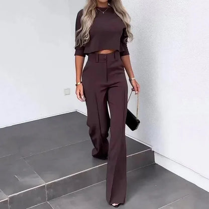 Autumn fashion versatile matching set for women | Adeline -6