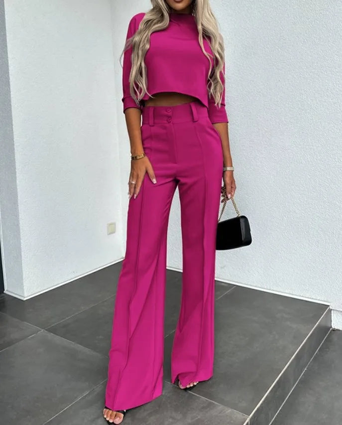 Autumn fashion versatile matching set for women | Adeline -7