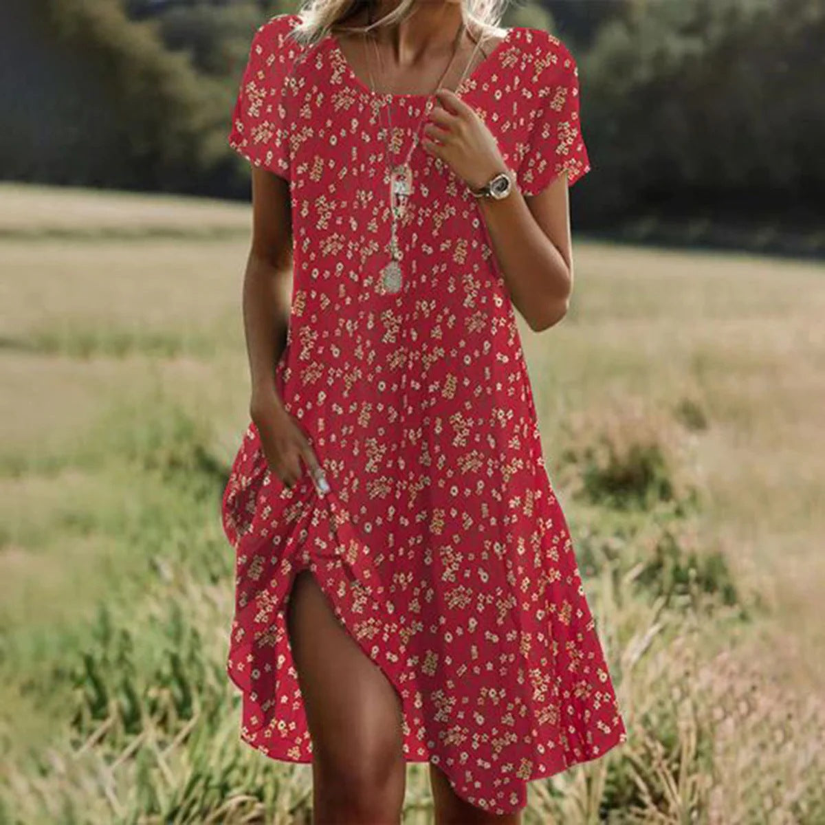 Boho chic summer dress for women | Sienna -3