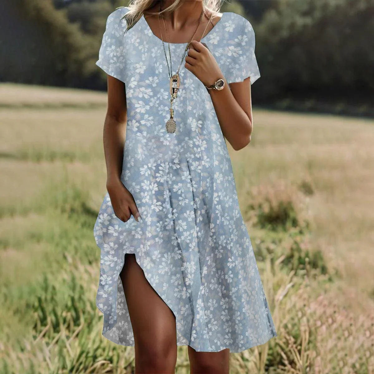 Boho chic summer dress for women | Sienna -10