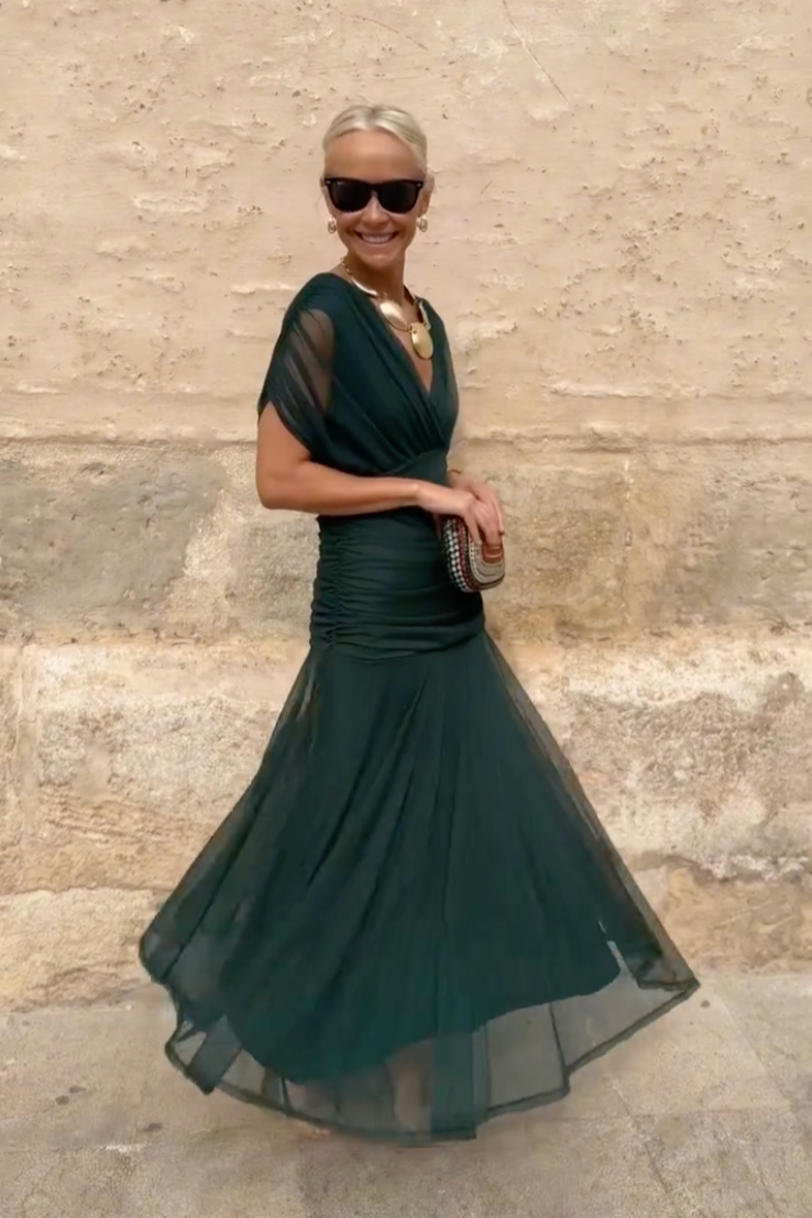 Elegant flowy dress for women -7