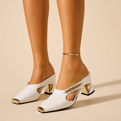 Heels elegant metallic for women | Clara -1