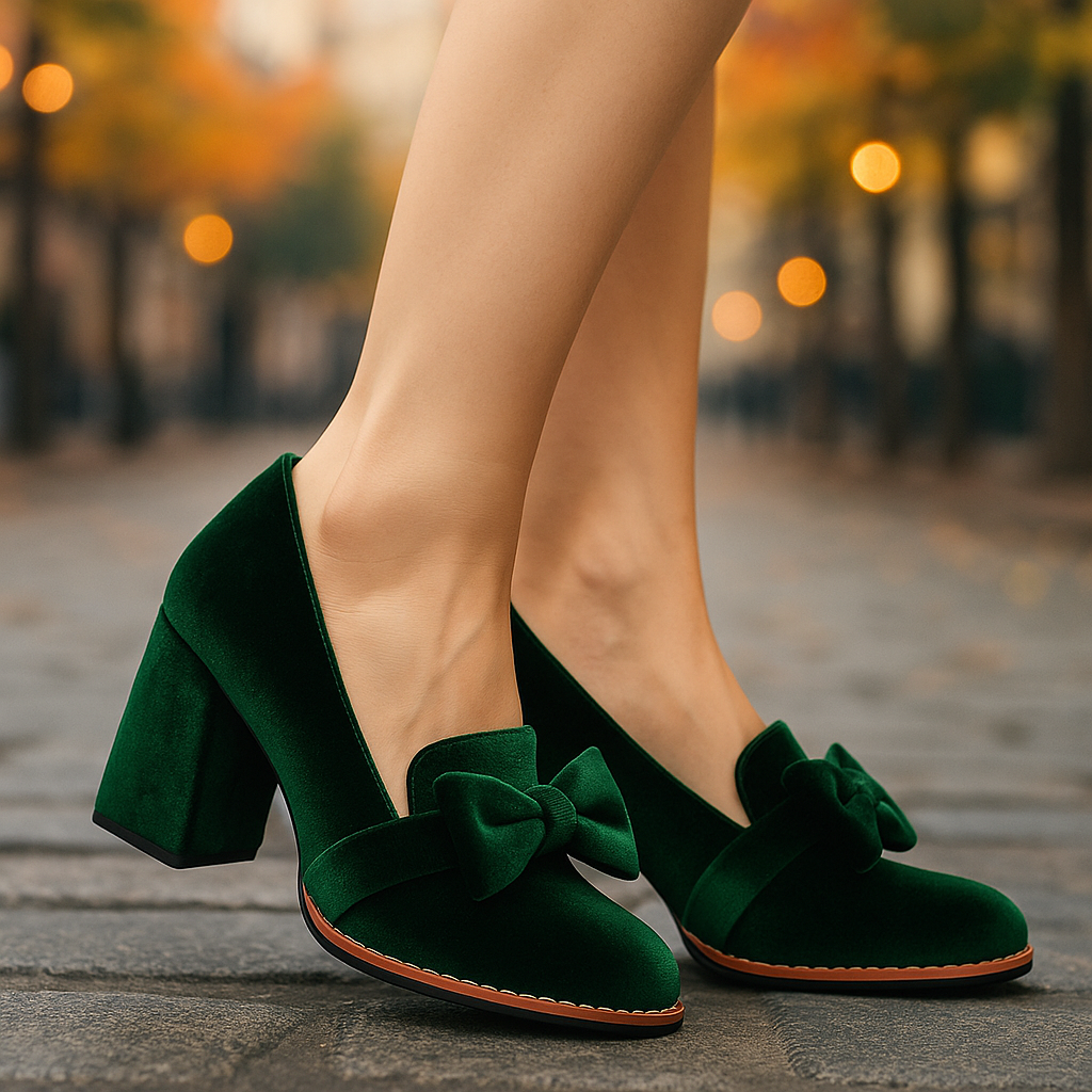 Classic velvet pump heels for women | Veloria -5