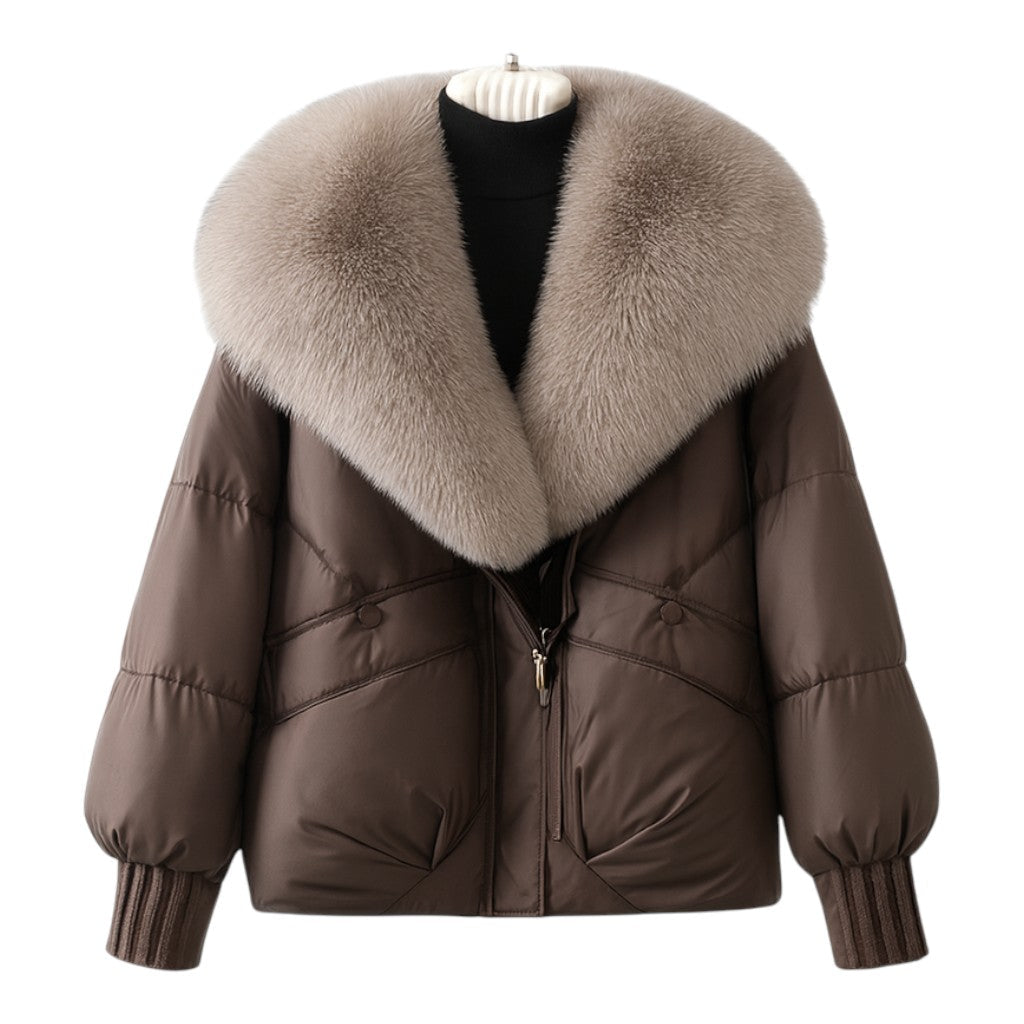 Structured puffer jacket for women | Elara -2