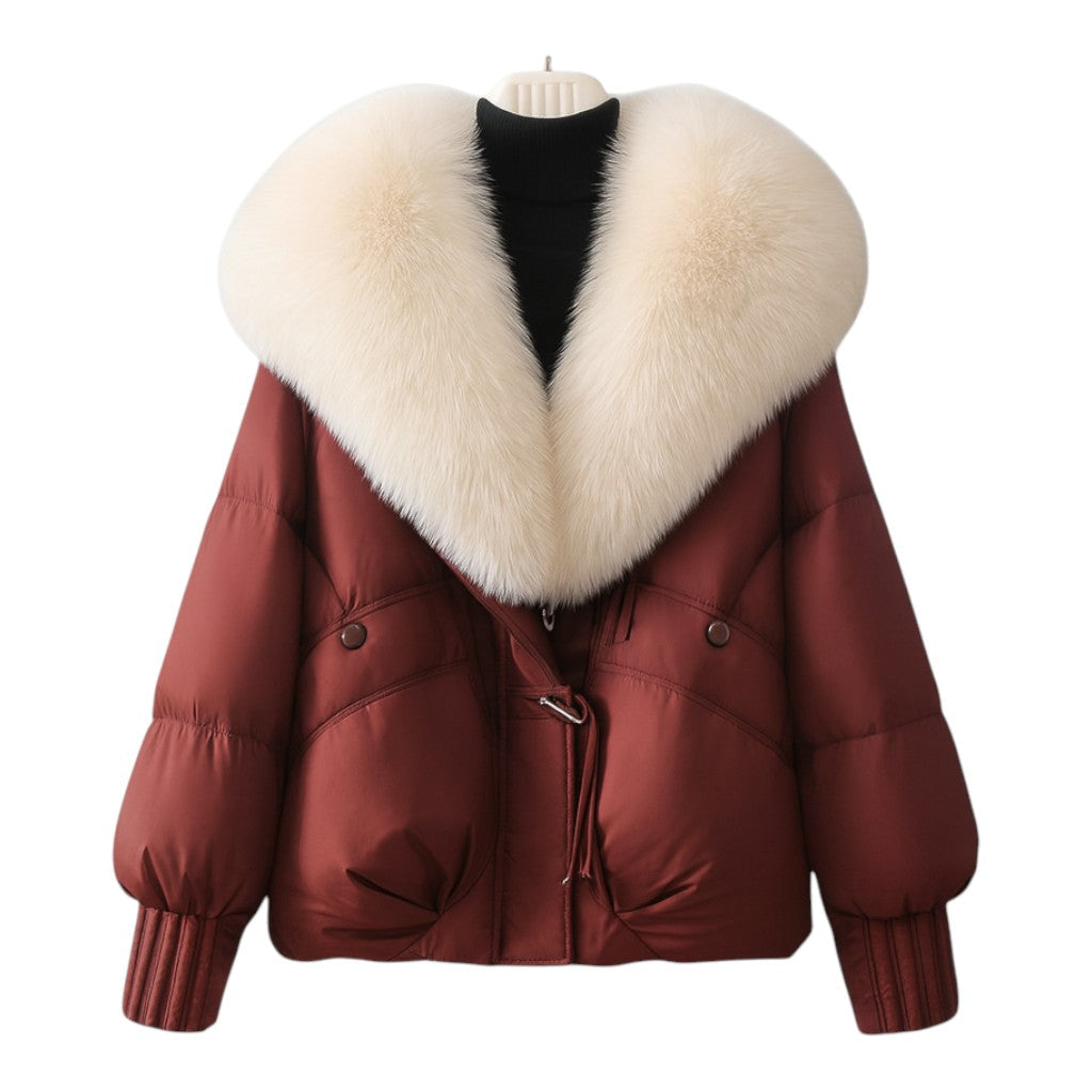 Structured puffer jacket for women | Elara -1