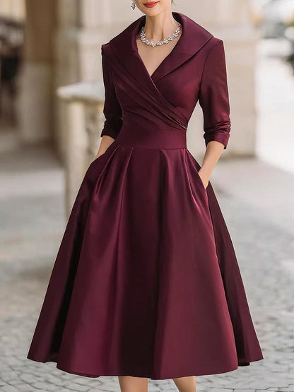 Elegant everyday midi dress for women | Isadora -3