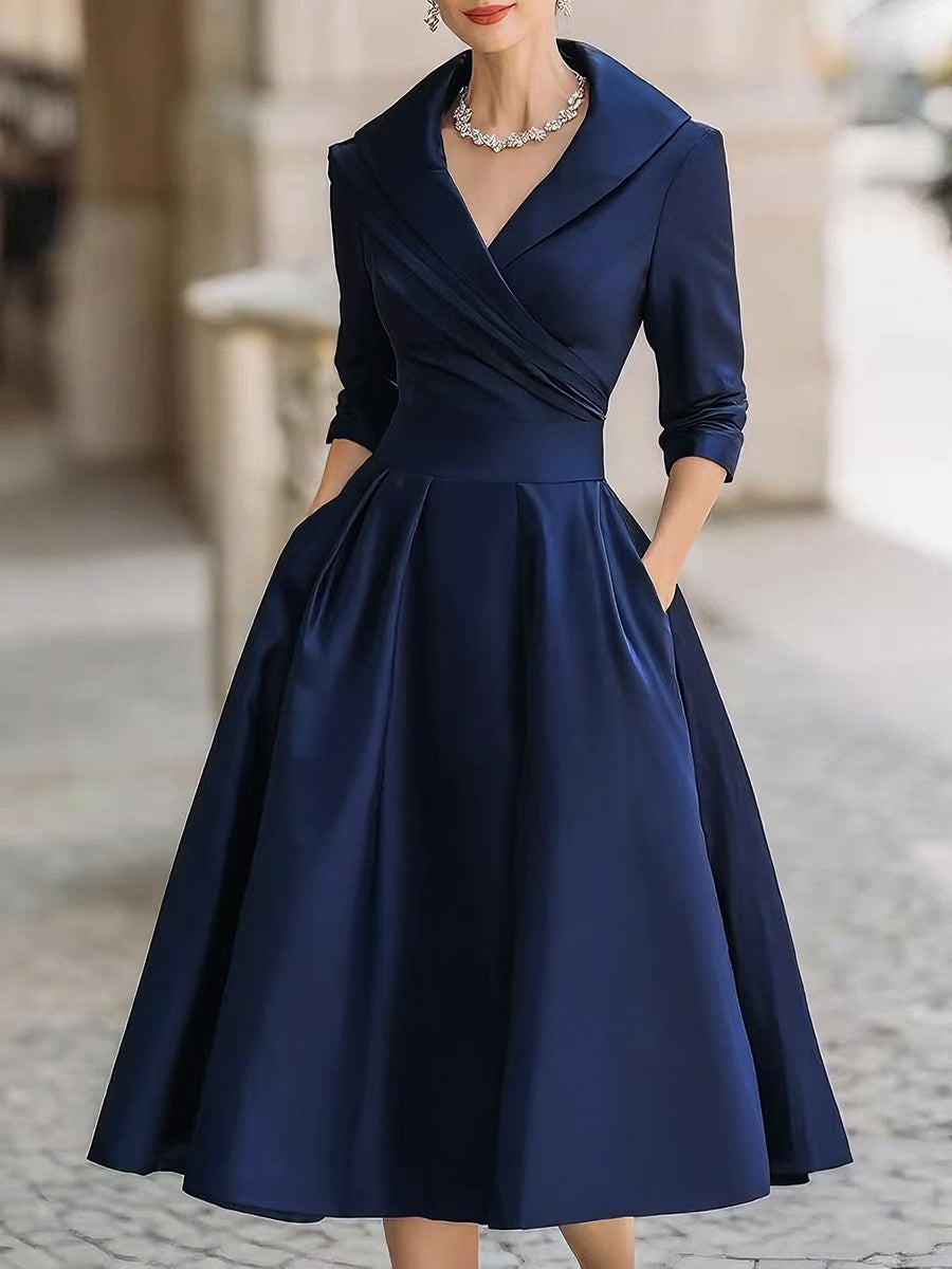 Elegant everyday midi dress for women | Isadora -2