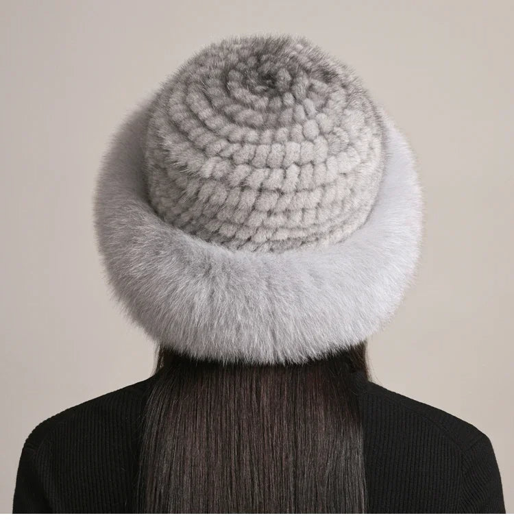 Valentina mink fur hat for women | Aurora -9
