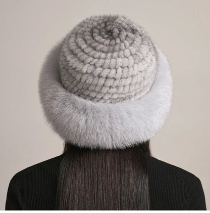 Valentina mink fur hat for women | Aurora -9