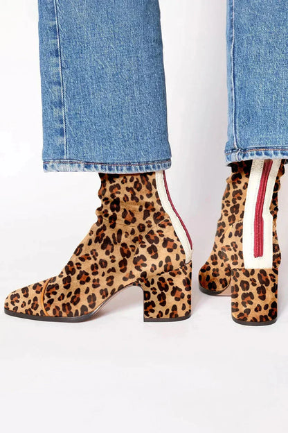 Elegant grace-step heeled ankle boots for women | Aria -4