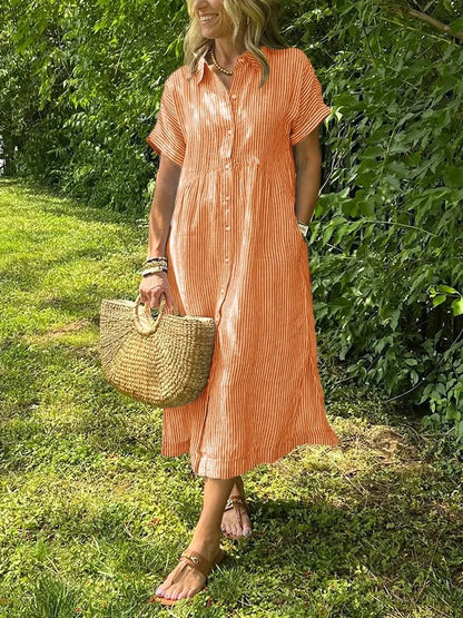 Relaxed elegant everyday maxi dress for women | Ruby -3
