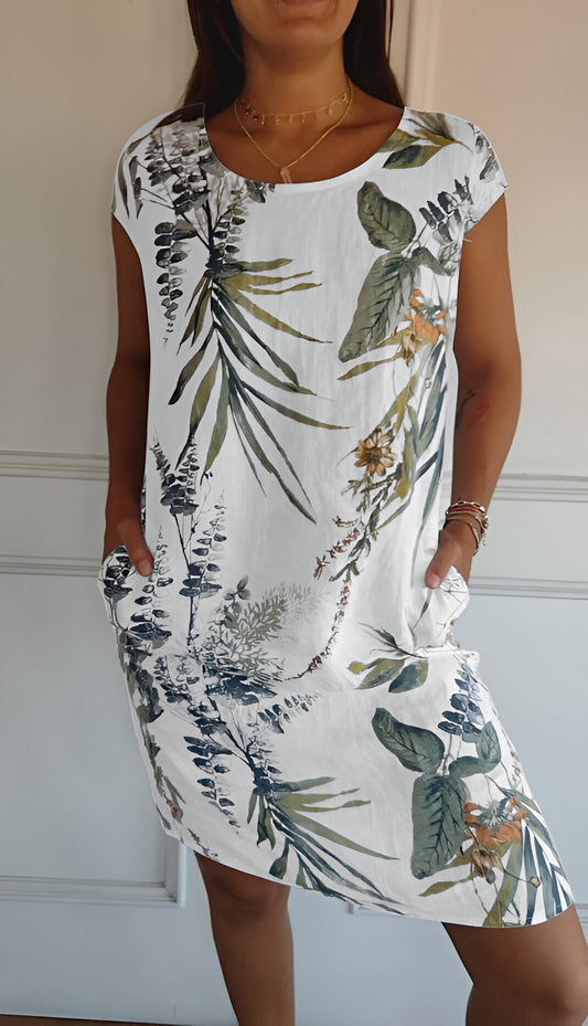 Fancy relaxed summer everyday dress for women | Vicky -1