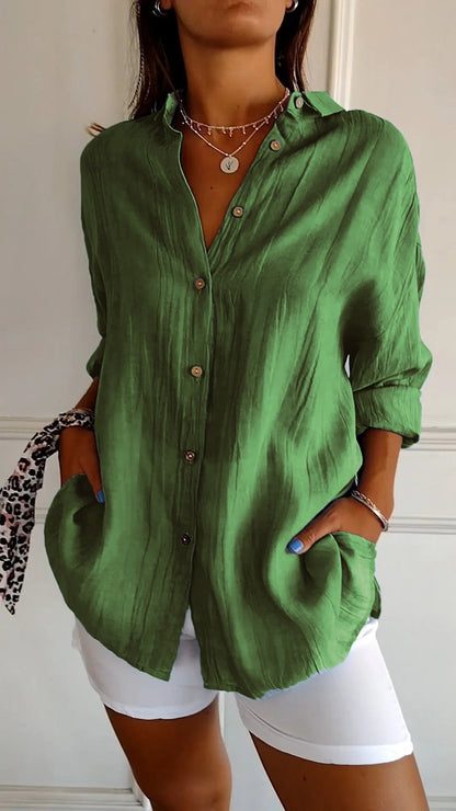 Elegant oversized everyday blouse for women | Emily -9