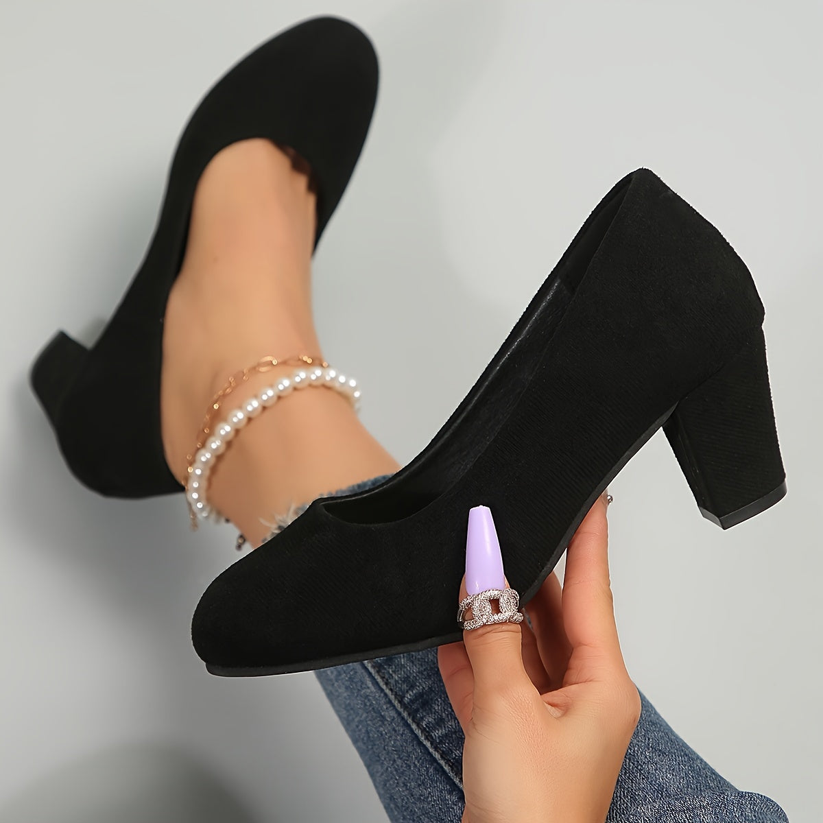 Heels large heeled stable for women | Solina -10