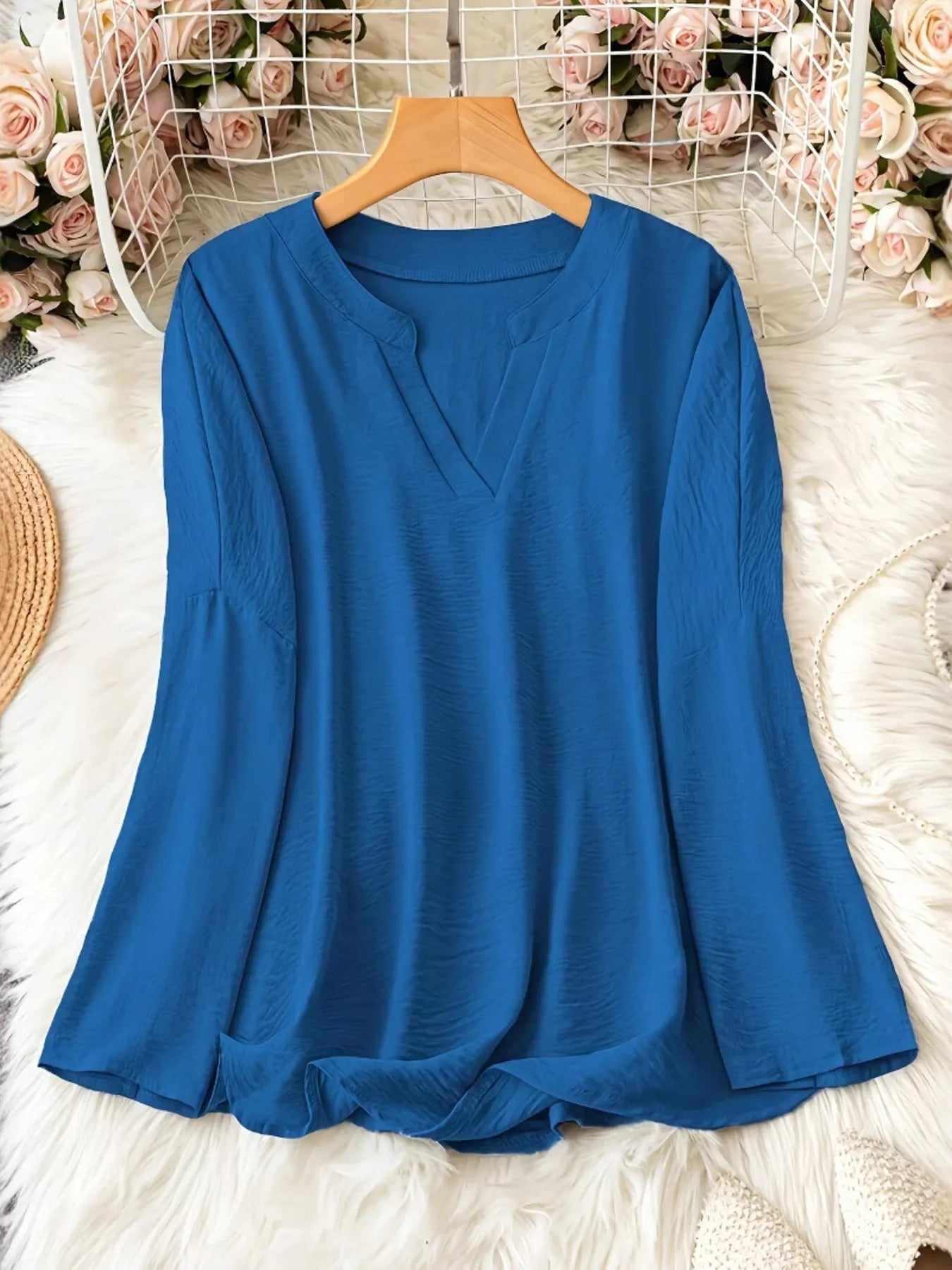 Chemisier long blouse for women -2