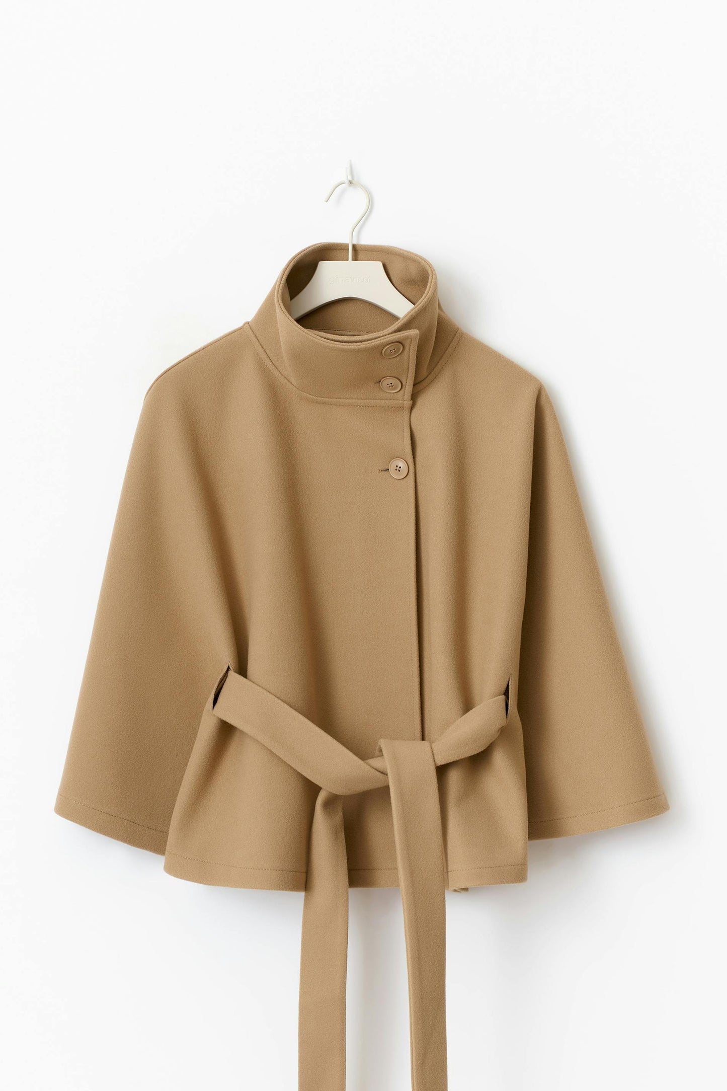Long belted coat for women | Elvire -7