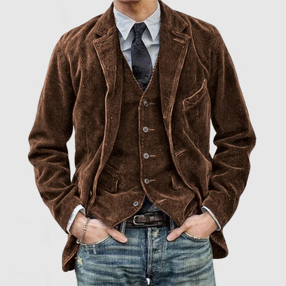Classic timeless blazer and vest suit set for men | Oliver -3