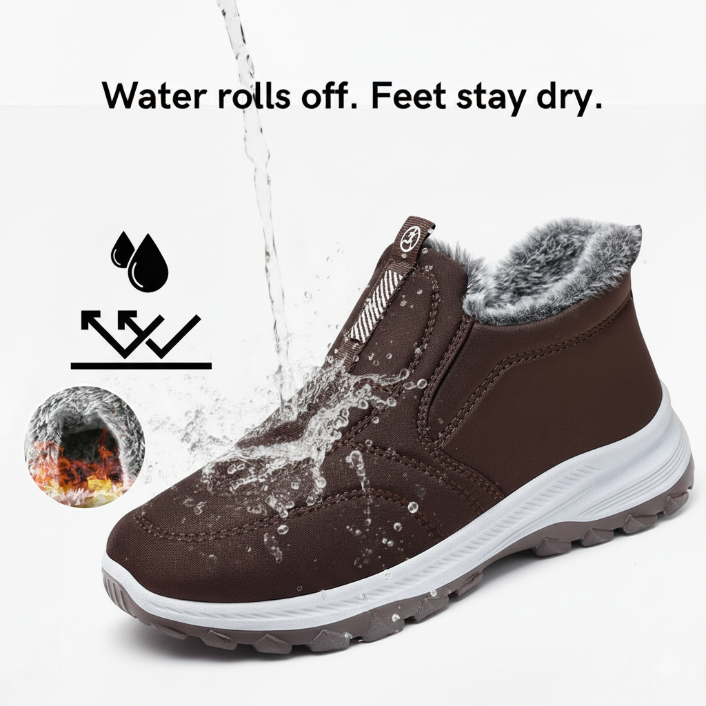 Anti-slip warm winter shoes for women | Evelyn -8