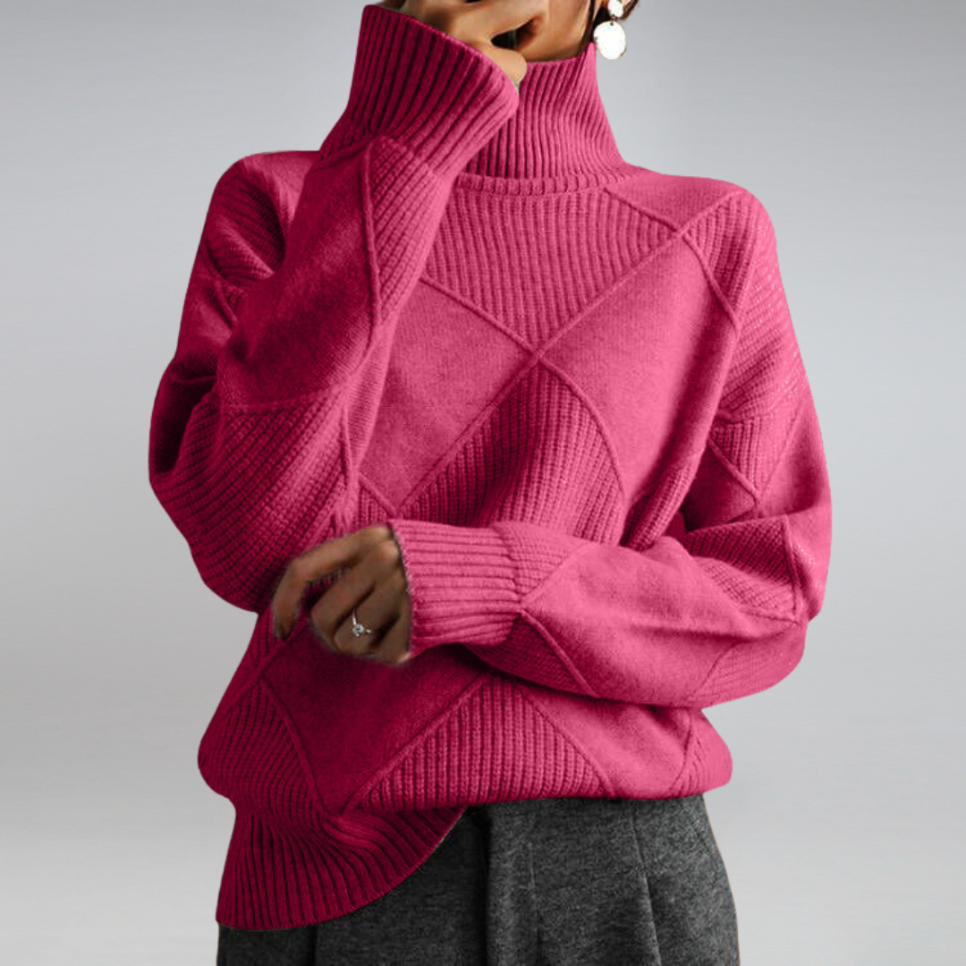 Cashmere turtleneck jumper for women | Myla -7