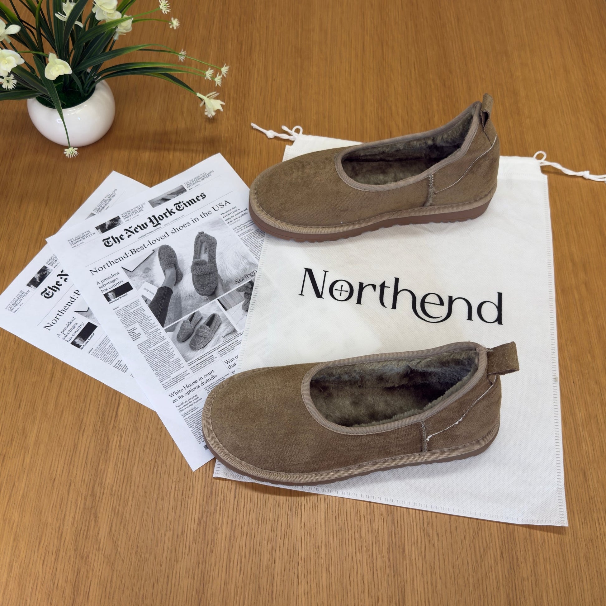 Elegant cosy winter loafers for women | Norelle -7