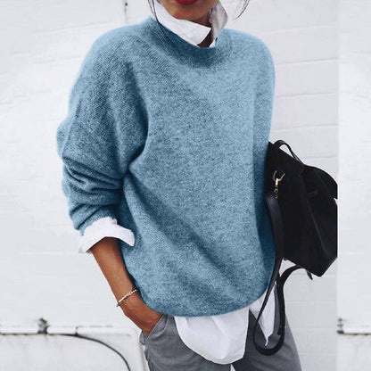 Classic round-neck jumper for women | Mirella -6
